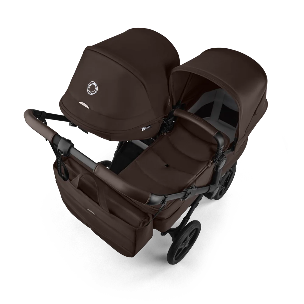Medium PNG 100370007 donkey 6 double seat fw bassinet complete cocoa brown top sideshot